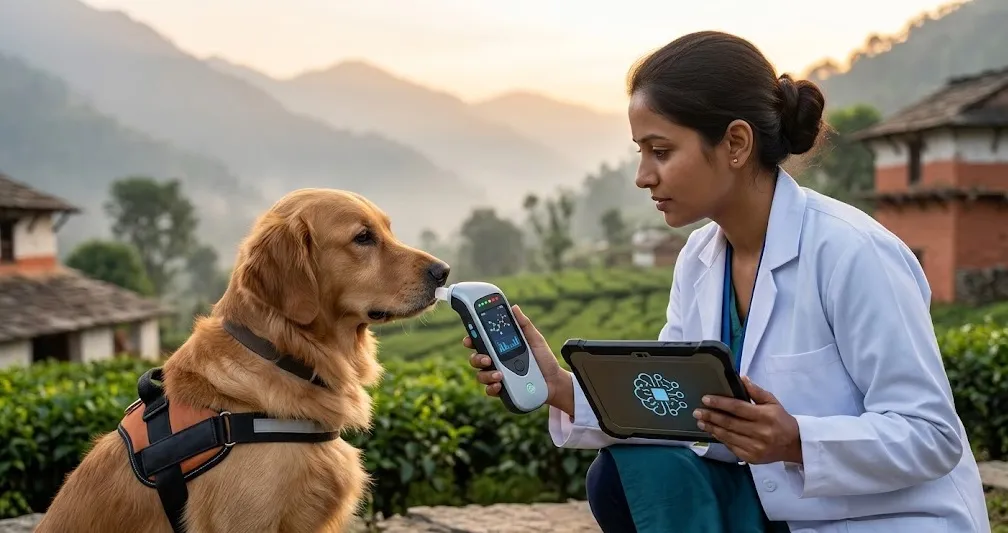 Endusan Anjing dan AI: Cara Baru India Lacak Kanker Lewat Napas
