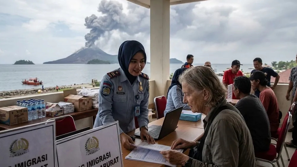 Imigrasi Terbitkan Izin Tinggal Darurat Gratis bagi WNA Terdampak Erupsi Anak Krakatau