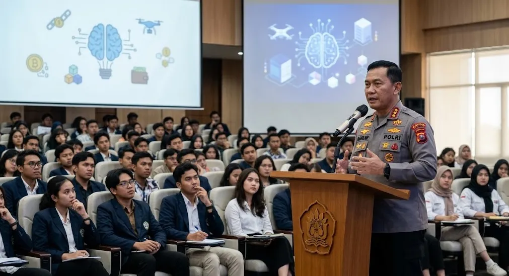 Kapolri Ajak Mahasiswa UMSU Siap Hadapi Era AI, Singgung Modus Narkoba Pakai Kripto