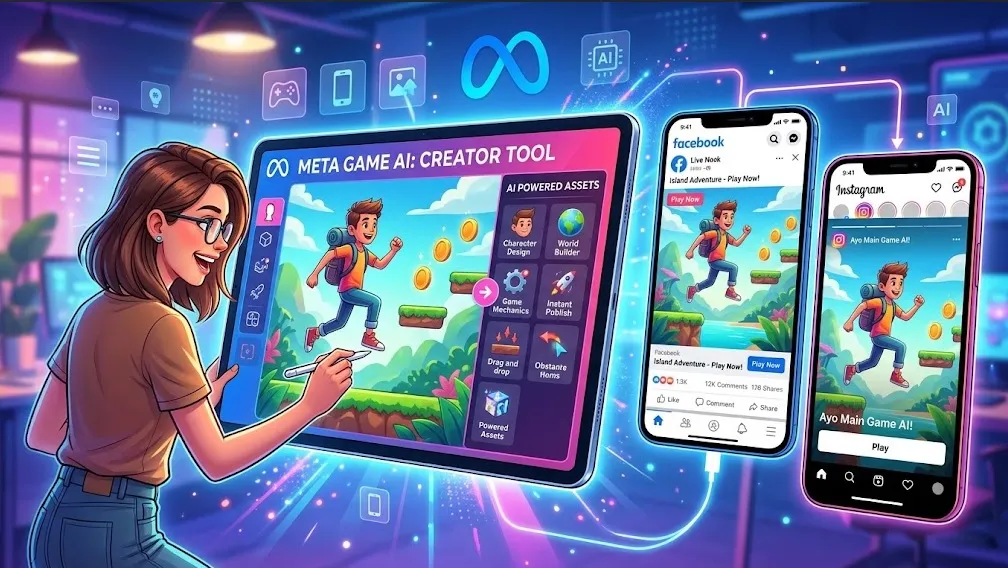 Meta Luncurkan Alat AI untuk Bikin Game, Bisa Langsung Dimainkan di Facebook dan Instagram