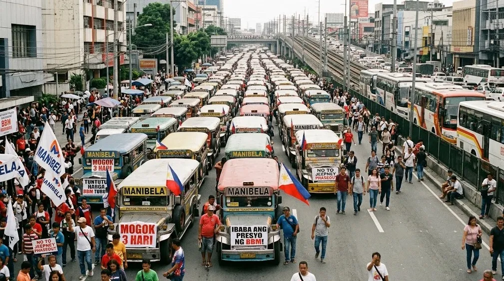 Mogok 3 Hari Lumpuhkan Transportasi, Tuntut Harga BBM Turun