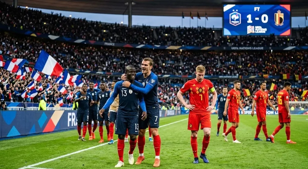 Prancis Tundukkan Belgia 1-0 Kalah Tipis dari Prancis di Kandang Sendiri