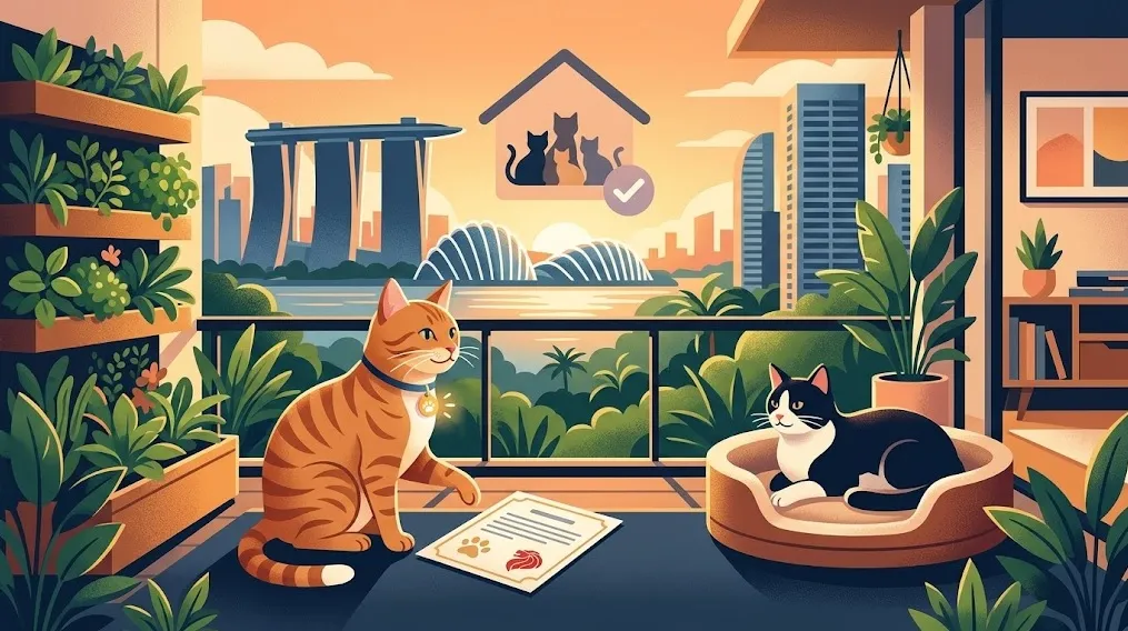 Singapura Resmi Berlakukan Wajib Lisensi dan Batas Kepemilikan Kucing Mulai September 2026