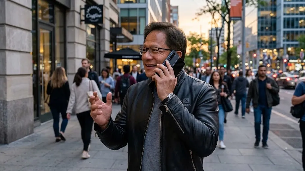 Tertangkap Kamera Angkat Telepon Trump, Bos Nvidia Pakai HP Lipat Samsung