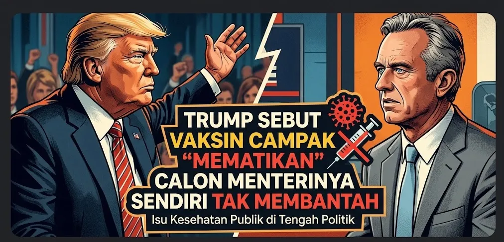 Trump Sebut Vaksin Campak "Mematikan", Calon Menterinya Sendiri Tak Membantah