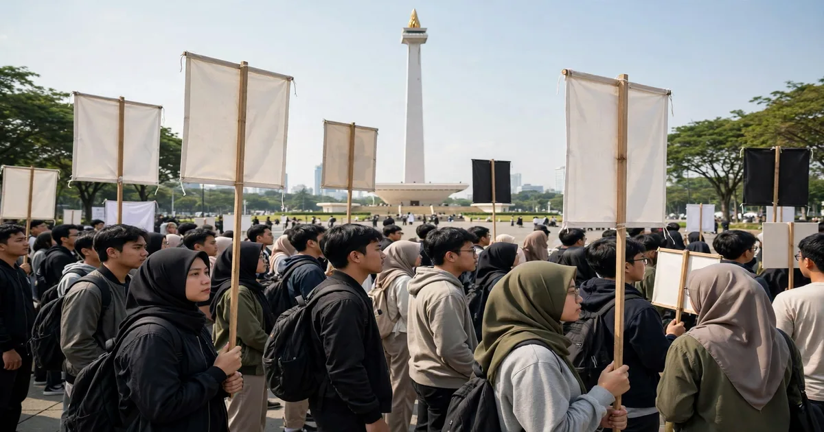 Setelah Berkali-kali Diadang, BEM UI Uji Cara Baru Berdemonstrasi di Tugu Tani