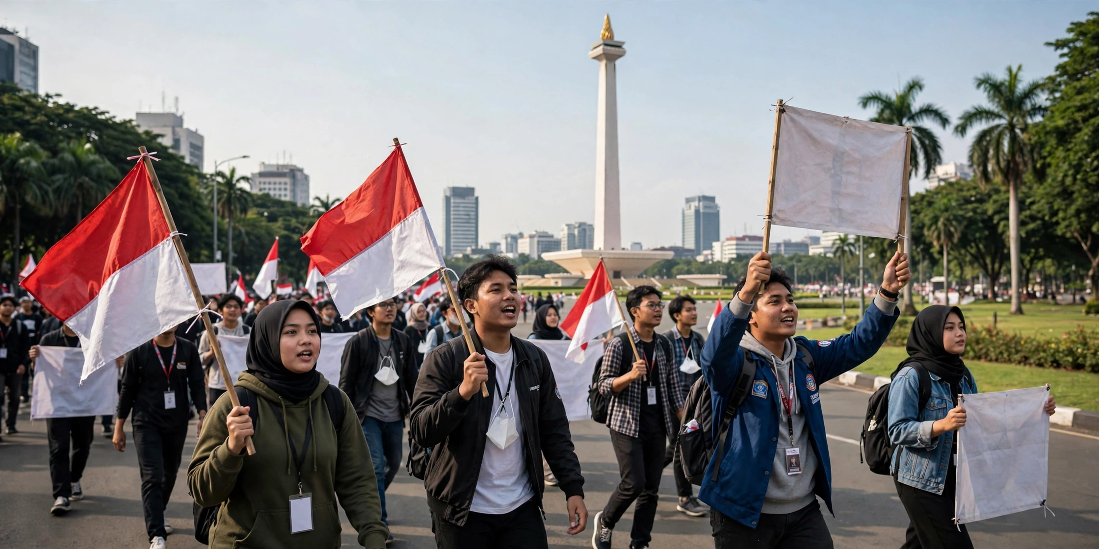 Lima Tuntutan Mahasiswa dalam Demo 2 Tahun Pemerintahan Prabowo-Gibran