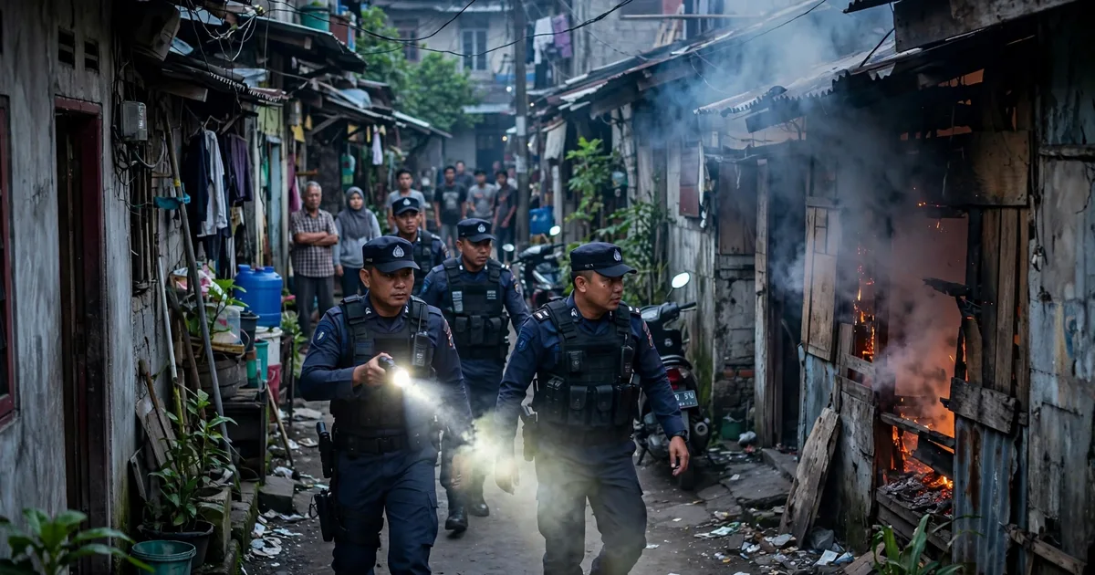 Sarang Narkoba di Medan Digerebek Tim Gabungan, Pelaku Nekat Loncat ke Sungai