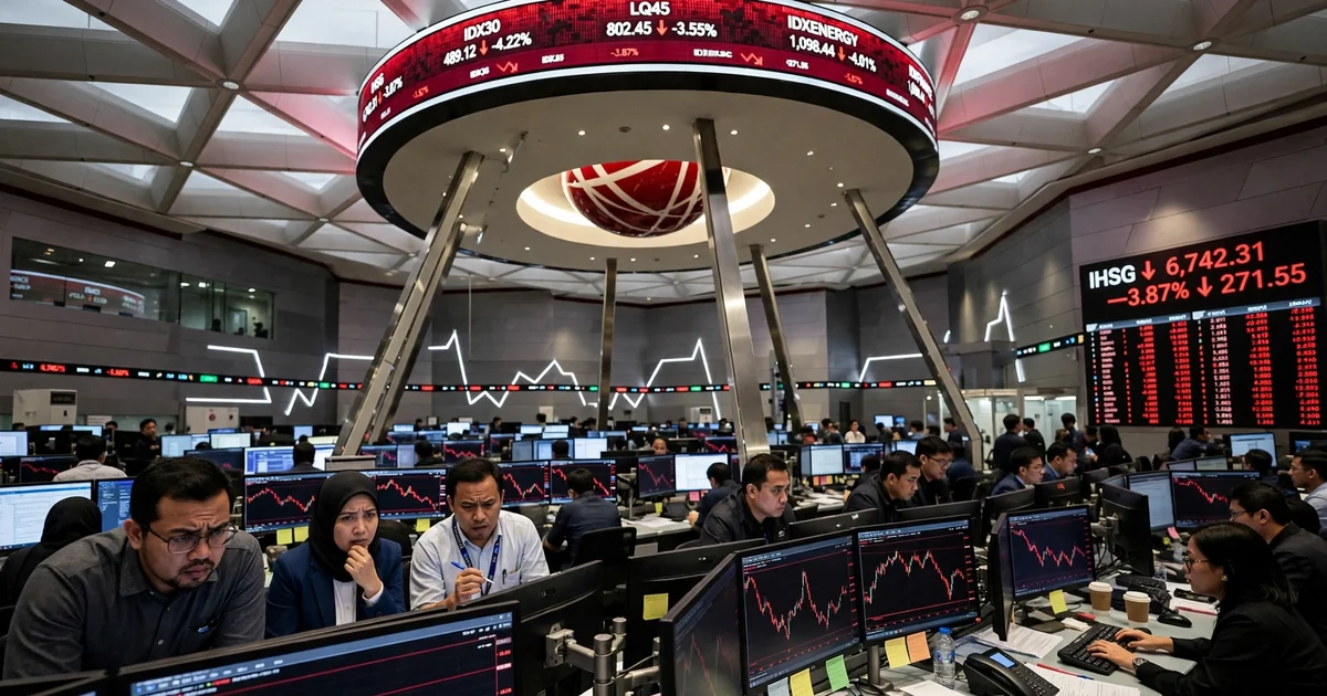 IHSG Ambruk 8,01 Persen, BEI Setop Sementara Perdagangan Saham