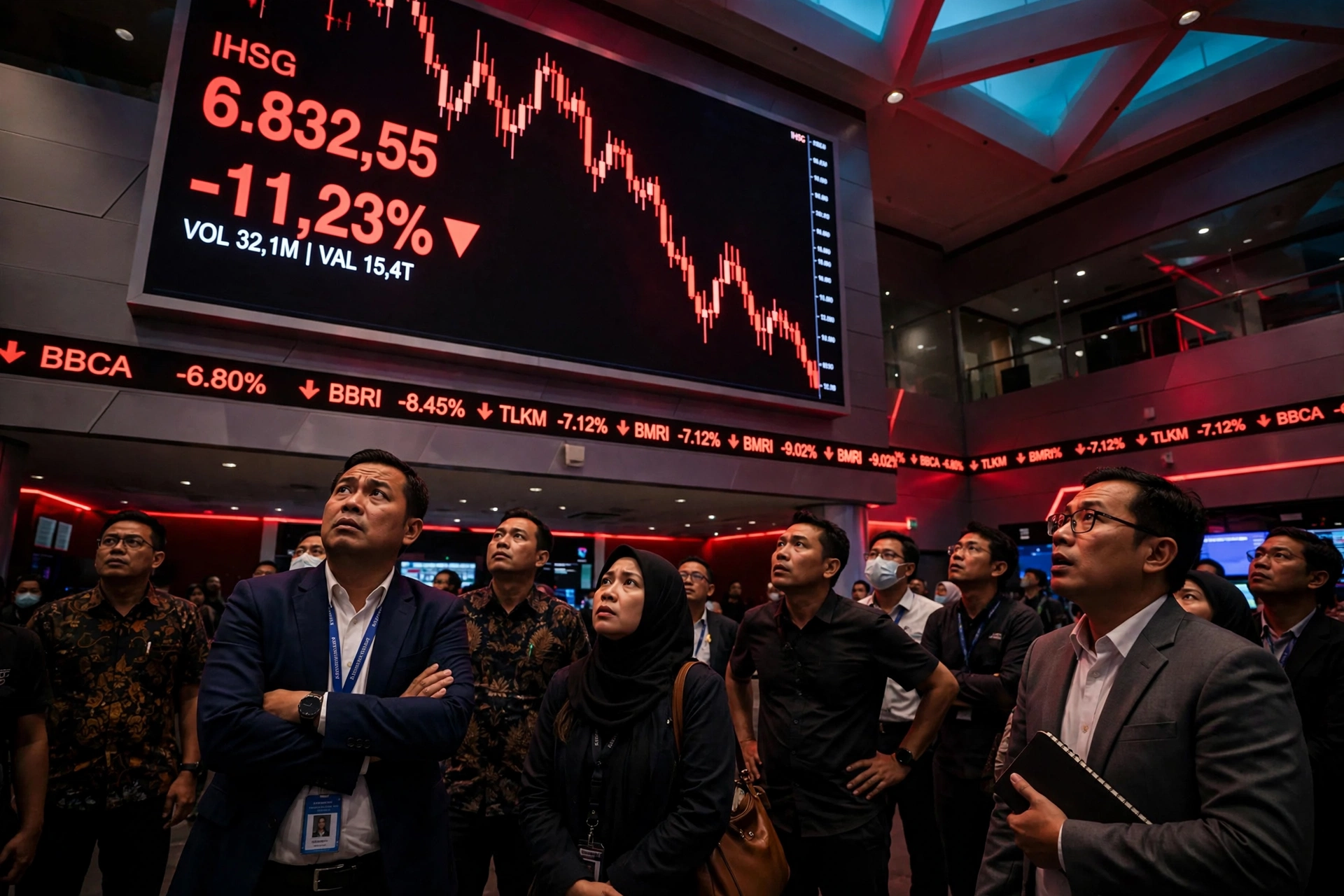 IHSG Anjlok Tembus 11% ke 5.227, Bursa "Kebakaran" di Tengah Aksi Jual Saham AI