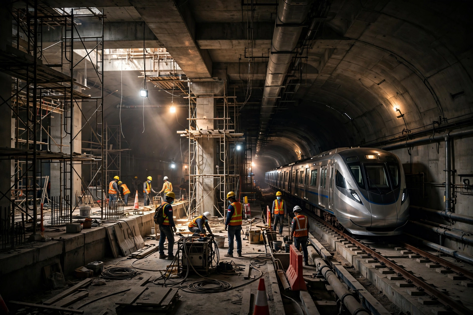 MRT Jakarta Fase 2A Tembus 65 Persen, Rute HI–Monas Beroperasi 2027