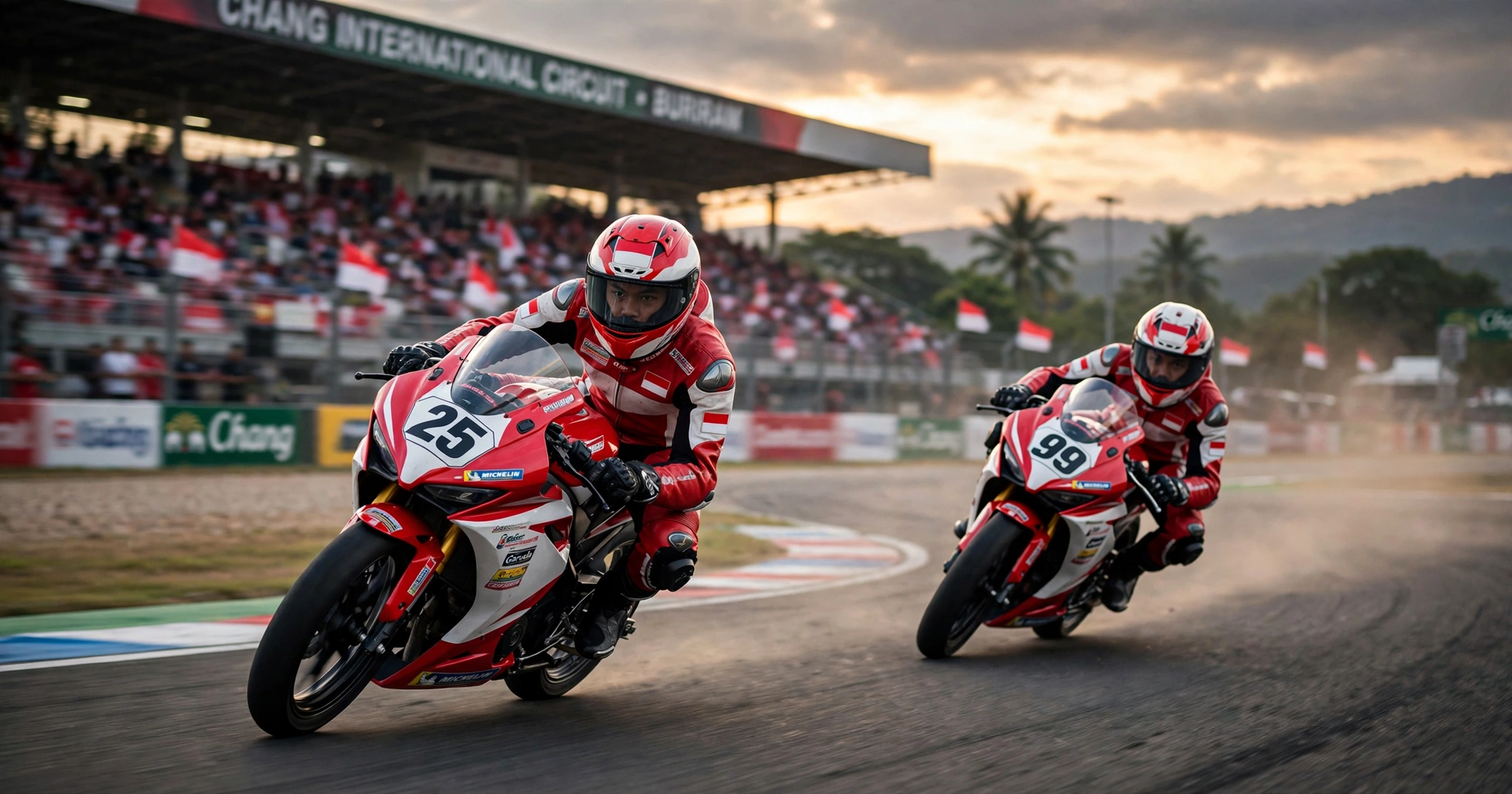 Menang Dramatis di Buriram, Pebalap Muda Astra Honda Borong Dua Podium Thailand Talent Cup