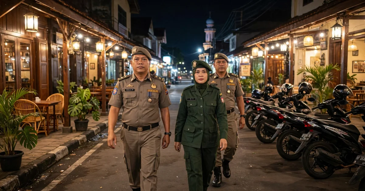 Satpol PP dan WH Aceh Besar Perketat Pengawasan Syariat di Peukan Bada dan Suka Makmur
