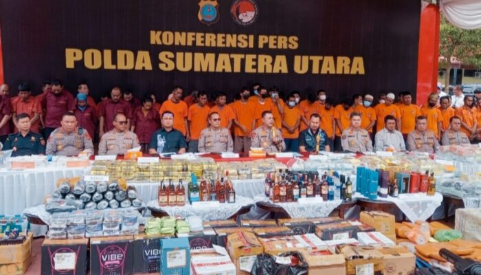 Sumut Paling Rawan Narkoba: 3.051 Tersangka Ditangkap, 665 Kg Sabu Disita Sepanjang 2025
