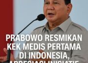 Prabowo Resmikan KEK Medis Pertama di Indonesia, Apresiasi Inisiatif Jokowi