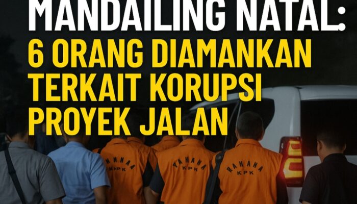 OTT KPK di Mandailing Natal: 6 Orang Diamankan Terkait Korupsi Proyek Jalan