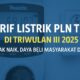 Tarif Listrik PLN Tetap di Triwulan III 2025: Tidak Naik, Daya Beli Masyarakat Dijaga