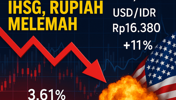 Pasar Keuangan Tertekan: IHSG, Rupiah Melemah dan Risiko Global Meningkat akibat Serangan AS ke Iran