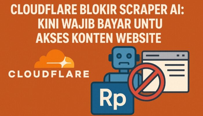 Cloudflare Blokir Scraper AI: Kini Wajib Bayar untuk Akses Konten Website
