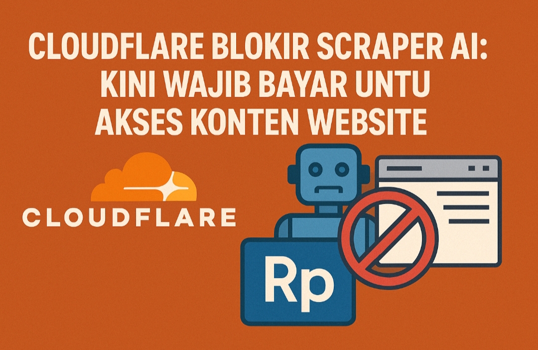 Cloudflare Blokir Scraper AI: Kini Wajib Bayar untuk Akses Konten Website