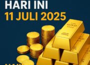 Harga Emas Hari Ini 11 Juli 2025: Antam, UBS, dan Galeri24 Naik, Ini Daftar Lengkapnya