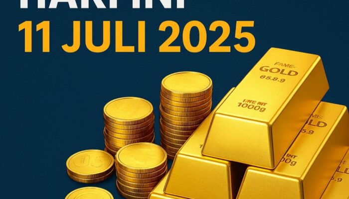 Harga Emas Hari Ini 11 Juli 2025: Antam, UBS, dan Galeri24 Naik, Ini Daftar Lengkapnya