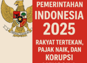 Kondisi Pemerintahan Indonesia 2025: Rakyat Tertekan, Pajak Naik, dan Korupsi Menggila